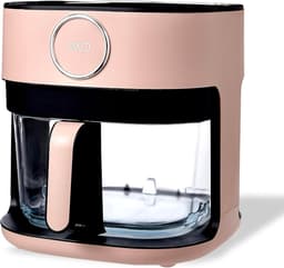 Luchtfriteuse Glazen Mand - Heteluchtfriteuse Airfryer - Snel en Gezond Koken - Vaatwasmachinebestendige Mand - 5.5 Qt - Rouge — thumbnail 1