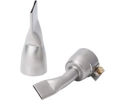 Set van 2 Platte Lasnozzles voor Verhitten met Platte Punt van 20mm en 40mm voor Lasgereedschap en Toepassingen