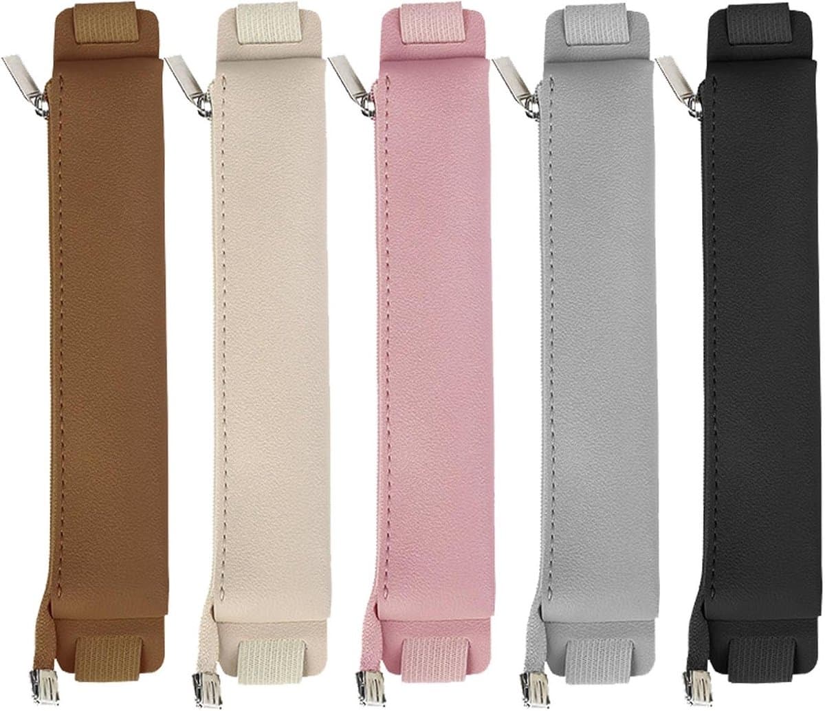 Herbruikbare Pennenhouder voor Notitieboek, Pennenetui met Elastische Band van PU Leer voor Tablet, Agenda en Journal (16.5 x 3.5cm) - 5 Stuks — afbeelding 1