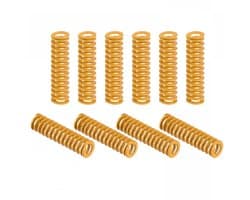 Drukveren voor 3D Printer - Spiralen veren - Onderdelen vervangen - Lichtgewicht drukveer - 8mm OD 30mm Lengte - Geel