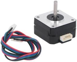 Stappenmotor - Kleine motor - 3D-printers - Hoog koppel - 42 x 23 mm - Zwart