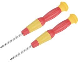 Precisie Torx Schroevendraaier T2 Sterkop voor Horloge, Zonnebril en Elektronica Reparatie - 2 Stuks