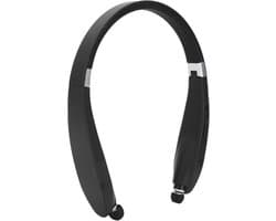 Draadloze Bluetooth Headset met Nekband, Vouwbare Sportkoptelefoon met Ingebouwde Oordopjes voor Thuiswerk en Videoconferenties, Inclusief Opbergtas