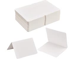 100 Vouwkaarten 10 x 14 cm, 300 gsm met Afgeronde Hoeken, Perfect voor Knutselen, Cadeaus, en Uitnodigingen voor Feestdagen en Verjaardagen