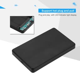 By shayne - Zwarte Vaste Schijfbehuizing - Plug and Play - Duurzaam - 2,5 Inch Aansluiting - Externe Harde Schijf Box - Gemakkelijk in gebruik — thumbnail 3