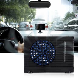 Dailygoody - Autokoelventilator - Draagbare luchtkoeler - Laag energieverbruik - Zwart - Verdampingswaterkoelventilator - Koel en comfortabel - Geschi... — thumbnail 5