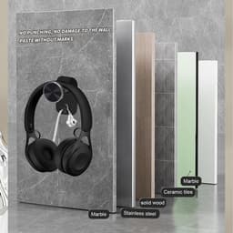 Hoofdtelefoon Houder - Gaming Hoofdtelefoon Stand - Kabelhouders - Zelfklevend voor Gaming Hoofdtelefoons - Buiten gebruik voor kabelbeheer - Stijlvolle accessoires — thumbnail 3