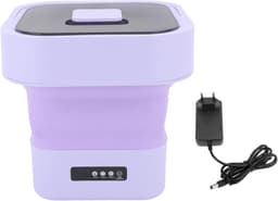 Portable Wasmachine - 10 Liters - Mini Wasmachine met Automatische Spoelfunctie - Grote Capaciteit Vouwbare Wasmachine - Vouwbare Mini Wasmachine voor EU Plug — thumbnail 8