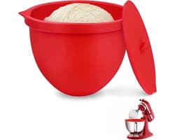 Mixer Kom Inzet - Keukenmachine Accessoire - Bakken en Bewaren - Hittebestendig en Vaatwasserbestendig - 5 Liter - Rood