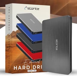 Externe Harde Schijf - Draagbare Opslag - Back-up Gegevens - Snelle USB 3.0 - 120 GB Capaciteit - Grijs — thumbnail 1