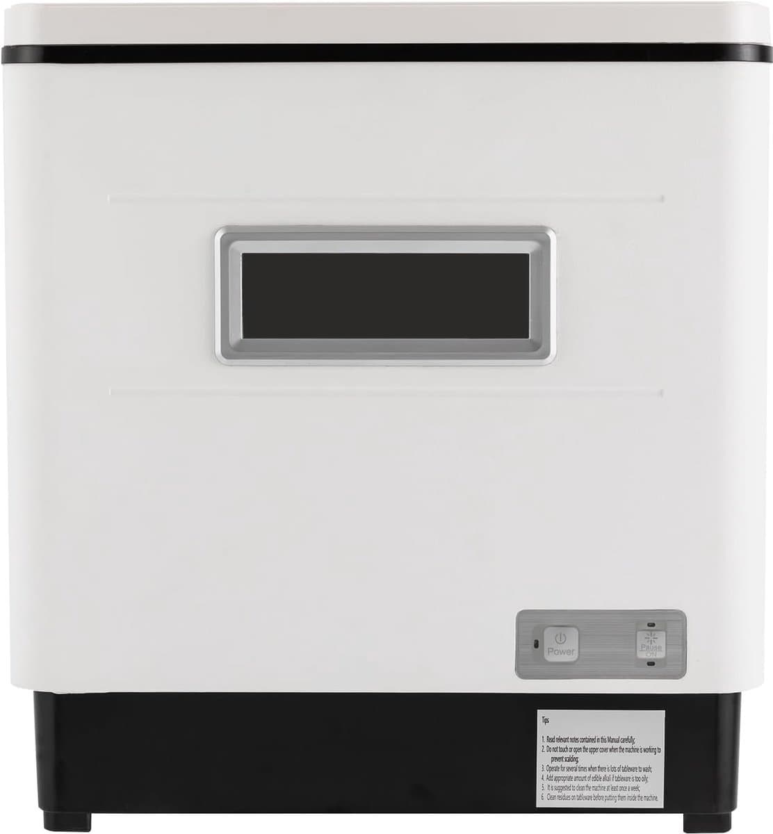 Tafelvaatwasser - Mini vaatwasser - Kleine ruimtes - 70 graden hitte functie - 42x38x46 cm - Wit — afbeelding 1