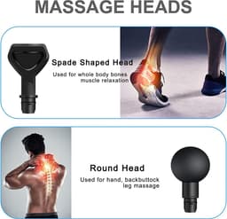 Massage Gun Koppen - Massager Opzetstukken - Spierherstel Bevorderen - 8 Verschillende Koppen - 18-19mm Diameter - Multicolor — thumbnail 4