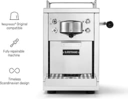Sjöstrand Espresso Capsule Machine The Original 2.0 Steel + Melkopschuimer - Zilver- Set — thumbnail 5