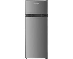 Heinner HF-H2206XE++ Koel-vriescombinatie – 206 L – LED-verlichting – Omkeerbare Deur – Instelbare Mechanische Thermostaat – Donker Zilver – 5 Jaar Garantie