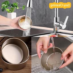 Eiervormen voor Airfryer, 2 Stuks Ramekin Accessoires, 10cm Rond, Herbruikbaar Koolstofstaal, Perfect voor Gepocheerde Eieren en Bakken — thumbnail 4