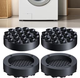 Anti-vibratie wasmachinevoetjes - 4 stuks rubberen antislipvoetjes voor stabiliteit en geluidsreductie — thumbnail 1