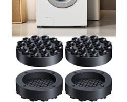 Anti-vibratie wasmachinevoetjes - 4 stuks rubberen antislipvoetjes voor stabiliteit en geluidsreductie