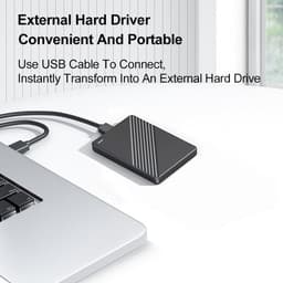 Externe Harde Schijf - Draagbare SSD - Gegevens Opslaan - Snelle USB 3.0 - 2.5 inch - Blauw — thumbnail 2