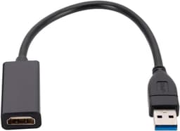 USB naar Adapter - Video Converter - Extra Monitor - Plug and Play - 1080P HD - Zwart — thumbnail 1