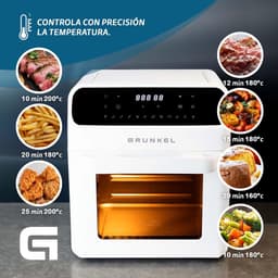 Luchtfriteuse Oven - Airfryer XXL - Gezond Koken - 12 Programma's Digitaal - 12 Liter - Wit — thumbnail 5