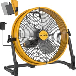Draagbare Ventilator - Vloerventilator - Buiten Gebruik - Dubbele Stroomvoorziening - 30 cm - Zwart — thumbnail 1