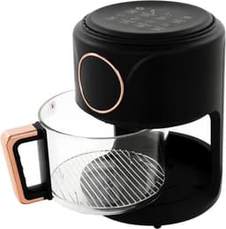 Heteluchtfriteuse - Airfryer - Gezond Koken - Zichtbare Glazen Mand - 42 Liter - Zwart — thumbnail 1