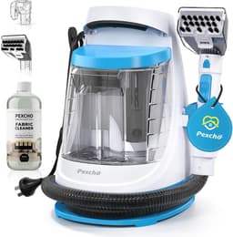 Tapijtreiniger - Bekledingreiniger - 18 kPa Zuigkracht - 550 W Waszuiger - 1,2 L Dubbele Tank - Voor Bank Auto Tapijt Matras - Blauw Wit — thumbnail 1