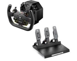 Thrustmaster T598 Servo Base + EVO Racing 31U Leather + Raceline Pedals III LC – Direct Drive Sim Racing Set - PC - PS4 - PS5