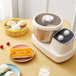 Deegmixer Keuken - Elektrische Mixer - Bakken en Koken - 360° Verwarmings-technologie - 5 Liter Inhoud - Zilver — thumbnail 4