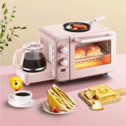 Airfryer Oven Combo - Mini Ovens - Snelle Maaltijden Bereiden - Grote Capaciteit - 12 Inch - Roze — thumbnail 1