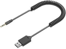 DrPhone CarLink Bluetooth 5.4 AUX Ontvanger – USB naar 3.5mm Jack Audio Adapter voor Auto en Speaker — thumbnail 1