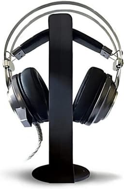 Hoofdtelefoonstandaard - Headsetbeugel Display - Bureau Organisatie - Stabiele Basis - 27 cm - Wit — thumbnail 5