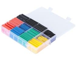 Kleurige Krimpkous Set van 530 Stuks met Lijmvoering voor Marine, Elektrische Kabels en DIY Projecten