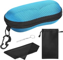 EVA Semi Hard Shell Zonnebril Etui voor Unisex, Ideaal voor Opberging van Zonnebrillen en Brillen met Haak — thumbnail 1