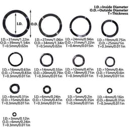 Wasmachines assortiment kit - 640 stks Carbon Steel Golvend Wave Crinkle Spring Washers — thumbnail 4