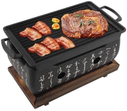 Dailygoods- Barbecue Japanse Stijl - Houtskool Grill - Keramische Grill - Mini BBQ - Gezinsvriendelijk - Hoogwaardige Materialen — thumbnail 1