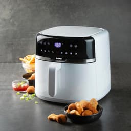 Airfryer - Hete Lucht Friteuse - Gezond Frituren - 8 Liter Capaciteit - 1800 Watt - Wit — thumbnail 2