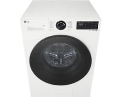 LG F4X5009TWB wasmachine 9 kg met AI DD voor betere stofverzorging, TurboWash360˚ voor snel en grondig wassen in ca. 39 min, Steam verwijdert allergenen en bacteriën, ThinQ slimme bediening en stille, duurzame Inverter Direct Drive. Energieklasse A