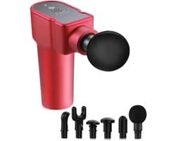 Massage Gun - Spier Stimulator - Spierherstel Bevorderen - Stil en Krachtig - 22 x 16 x 6cm - Rood