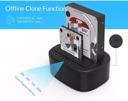 Externe Harde Schijf - Docking Station - Data Overzetten - Offline Klonen - Tot 16TB - Zwart — thumbnail 4