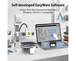 Zolara K10 3D-printer - Compacte One-Touch Mini Printer - Fluisterstil & Gebruiksvriendelijk - 3dprinter - Printer