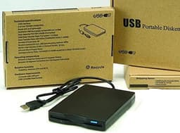 Externe Diskette Drive - USB Floppy Drive - Oude Bestanden Lezen - Draagbaar Ontwerp - 35 inch - Zwart — thumbnail 3