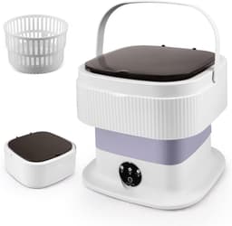 Mini Wasmachine met Centrifuge - Voor Kleine Wasgoed - Meerdere Programma's - huishoudapparaat — thumbnail 1