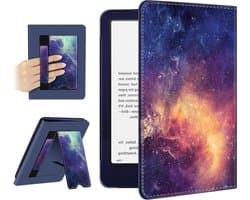 Kindle Paperwhite hoes - E-reader cover - Bescherming en lezen - Met polsband en standaard - 7 inch - Galaxy