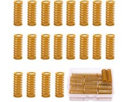 Compressieveren - 3D-printerveren Nivelleringsveren - 3D-printen Stabiliseren - Lichte Belasting Geel - 20 stuks 8 x 20mm - Geel