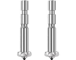 3D Printer Mondstukken - Printkop Vervanging - Hoge Snelheid Printen - Geïntegreerd Gehard Staal - 0.4 mm - Zilver