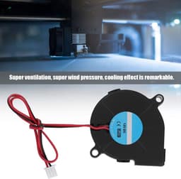 Dailygoods - Dailygoody - 5015 Ventilator - Turbo Fan Blower - Koelventilator voor 3D-printer - Zwart - 12V/24V - Oplossing voor koelproblemen - Geschikt voor 3D-p — thumbnail 3