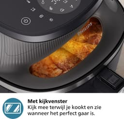Philips 3000 Series Airfryer - NA321/00 - Kijkvenster - RapidAir Plus - 4.2L - Tot 4 Personen - Zwart — thumbnail 4