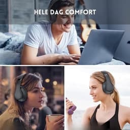 StayPowered Bluetooth Hoofdtelefoon - 65 Uur Non-stop Luisterplezier - Bluetooth 5.3 voor Stabiele Verbinding - Hifi Stereo Geluid - Comfortabele Opvouwbare Ontwerp - Ideaal voor Reizen en Kantoor - Zwart - Levering Sneller dan Aangegeven! — thumbnail 5