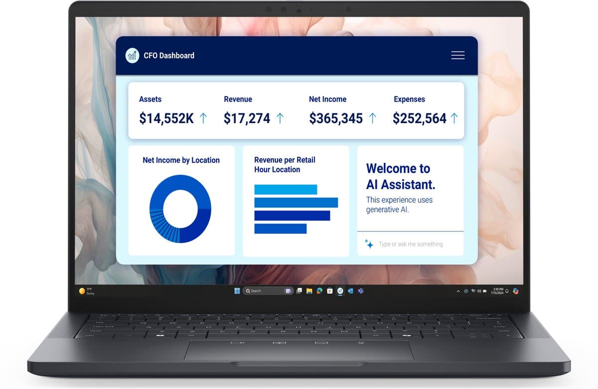 "DELL Pro 13 Premium PA13250 Copilot+ PC Intel Core Ultra 7 266V Laptop 33,8 cm (13.3"") Full HD+ 16 GB LPDDR5x-SDRAM 512 GB SSD Wi-Fi 7 (802.11be) Windows 11 Pro Engels Grijs" — afbeelding 1